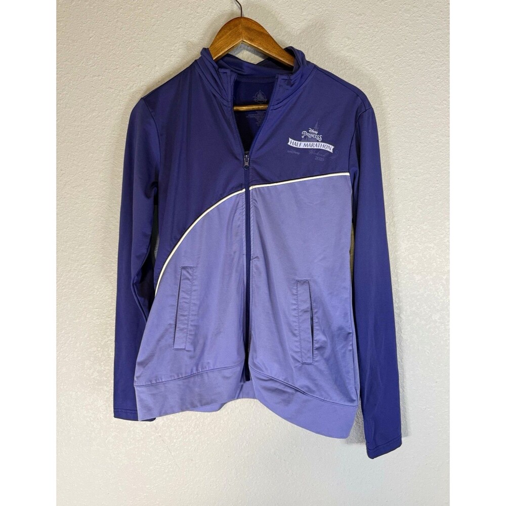 Disney Princess Half Marathon 2020 Purple Full Zip Track Jacket XL